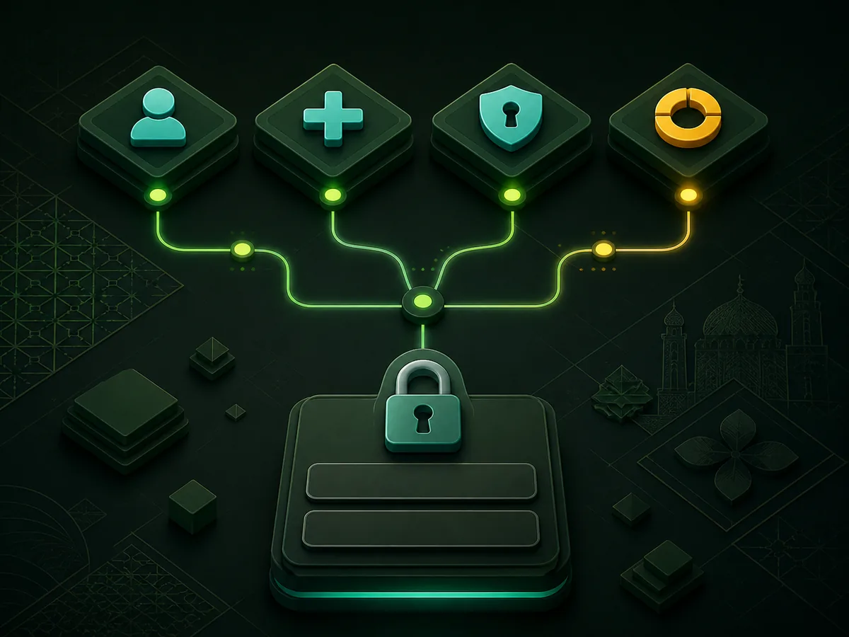 Login, Register ও recovery পথের বিমূর্ত ধাপ